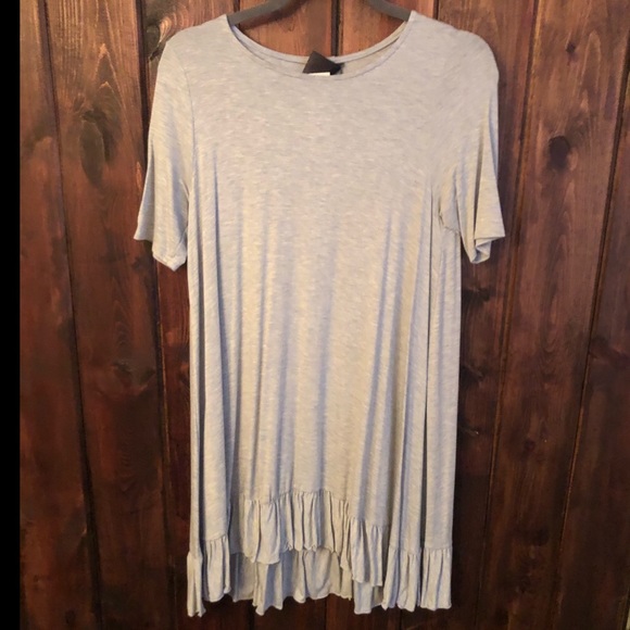 Agnes & Dora NWT Blue Melange Ruffle Tunic S NWT - Picture 3 of 6